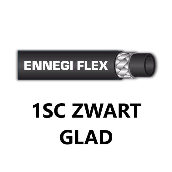 Afbeeldingen van Slang 1SC-12-250 Bar 150°C zwart glad