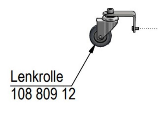 Afbeeldingen van Wiel D=60mm RVS met houder