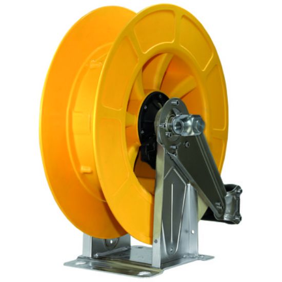 Afbeeldingen van Slanghaspel  21M. 22BU RVS /ABS geel