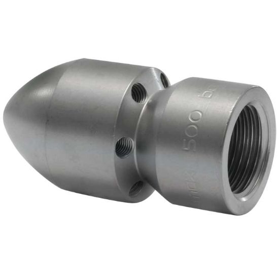 Afbeeldingen van Rioolnozzle granaat-30° 1/2"BI 1xv 6xh 2