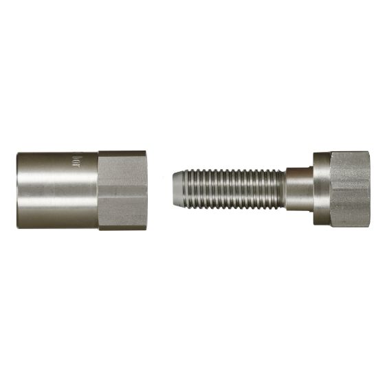 Afbeeldingen van Schroef armatuur cpl. DKR 1/2 NW 12 RVS