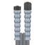 Afbeeldingen van Slang 2SN-10 glad grijs 10 M.RVS -Swivel
