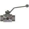 Afbeeldingen van Driewegkraan 1/4"BI 500 Bar RVS