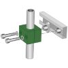 Afbeeldingen van Buisklem 16 mm met montagerailmoer RVS
