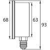 Afbeeldingen van Manometer 0-40 U 63mm 1/4BU