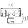 Afbeeldingen van T-stuk 1/2 BI Messing