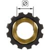 Afbeeldingen van Wartelmoer 22x1,5 17,3 mm zwart