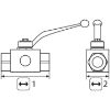 Afbeeldingen van Driewegkraan 1/2"BI 500 Bar RVS