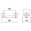 Afbeeldingen van Eindklem profiel: 32/30 mm