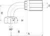 Afbeeldingen van Pilaar 90° DN08-3/8 BSP BI GATES