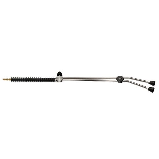 Afbeeldingen van Dubbellans 1.0 M inox met draaiknop (van