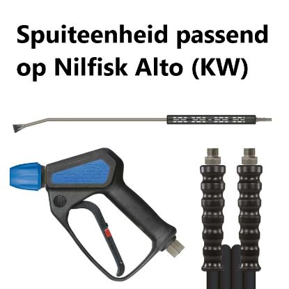 Afbeelding van een spuitset voor Nilfisk & Alto machines