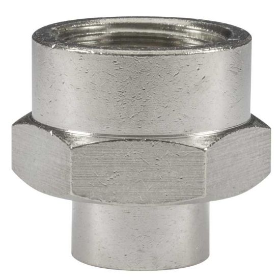 Afbeeldingen van Mof 1/2-1/4 Messing vernickelt