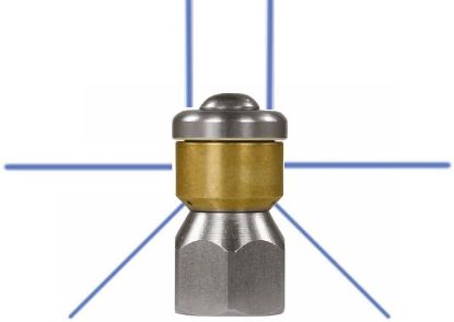 Afbeeldingen van Rioolnozzle  Roterend 1/4BI maat 12