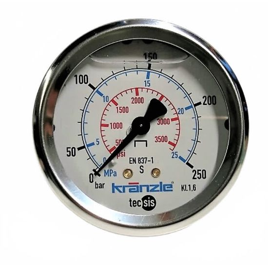 Afbeeldingen van Manometer 250 bar 63MM 1/4"