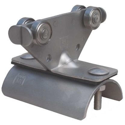 Afbeeldingen van Slangwagen 55x20 mm 30 mm RVS