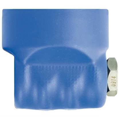 Afbeeldingen van Kogelkraan 1/2"BI RVS geisoleerd Blauw