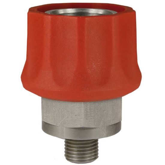 Afbeeldingen van Snelkoppeling ST-45-600 1/4 BU RVS Rood