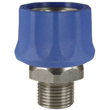 Afbeeldingen van Koppeling ST-3100 3/8BU kunststof Blauw