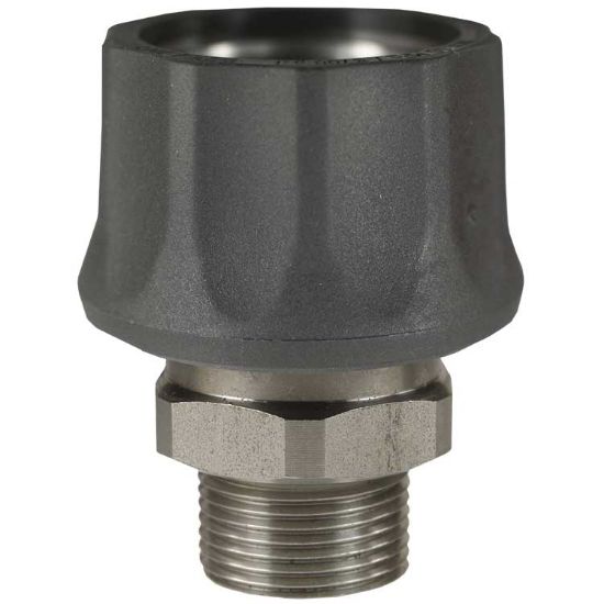 Afbeeldingen van Snelkoppeling M22 BU RVS kunststof