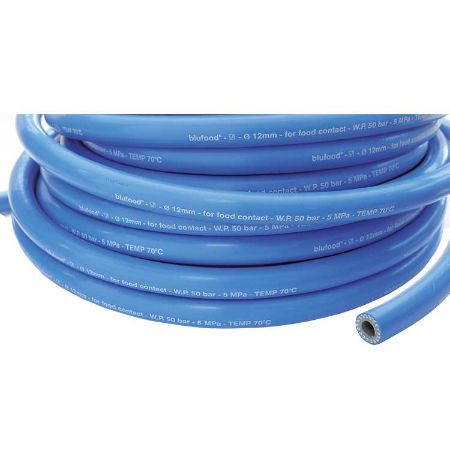 Afbeeldingen van Slang blufood DN 12 Blauw50 bar 80°C