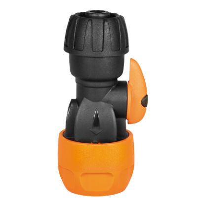 Afbeeldingen van Koppeling 1/2" slang PVC met kraan