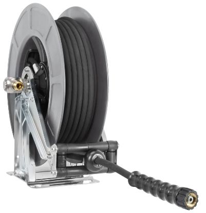 Afbeeldingen van Slanghaspel  2SC-08 20M.ZW M22 RVS /PVC