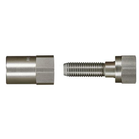 Afbeeldingen van Schroef armatuur cpl. DKR 1/2 NW 12 RVS