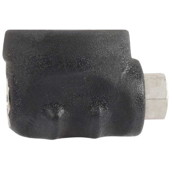 Afbeeldingen van Kogelkraan 1/2"BI RVS geisoleerd zwart