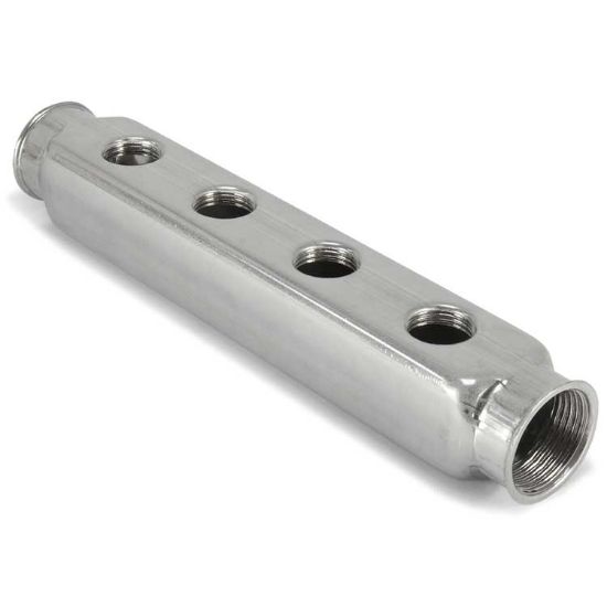 Afbeeldingen van Verdelerstrip 2x1"BI-4x1/2"BI, RVS