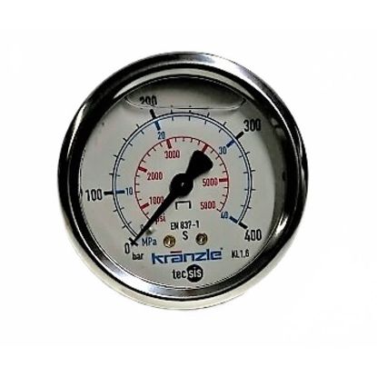 Afbeeldingen van Manometer 400 bar 63MM 1/4"