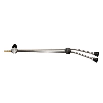 Afbeeldingen van Dubbellans 660 MM inox met draaiknop (zo