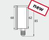 Afbeeldingen van Manometer 0-100 U 63 mm 1/4"BU WIKA